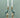 Aves candle holder, turquoise (set of 2)